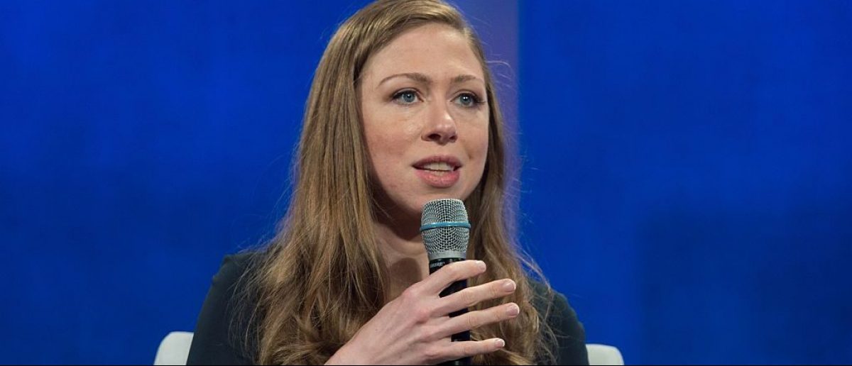 Clinton Foundation Vice Chair Chelsea Clinton speaks during the Plenary Session: Girl, Uninterrupted: Increasing Opportunity During Adolescence at the Clinton Global Initiative September, 20, 2016 in New York. (BRYAN R. SMITH/AFP/Getty Images)