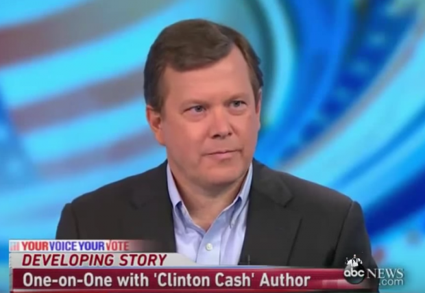 "Clinton Cash" author Peter Schweizer on ABC's "This Week," April 26, 2015. (Youtube screen grab)