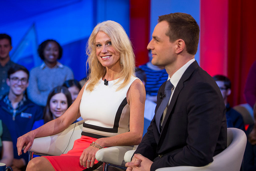 Kellyanne Conway and Robby Mooke (Getty Images)