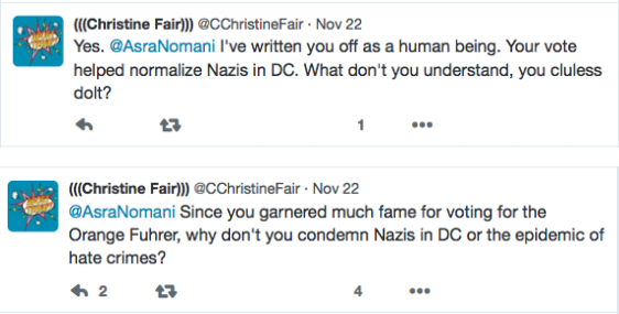 C. Christine Fair Twitter