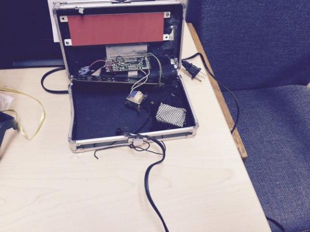A homemade clock made by Ahmed Mohamed. REUTERS/Irving Texas Police Department