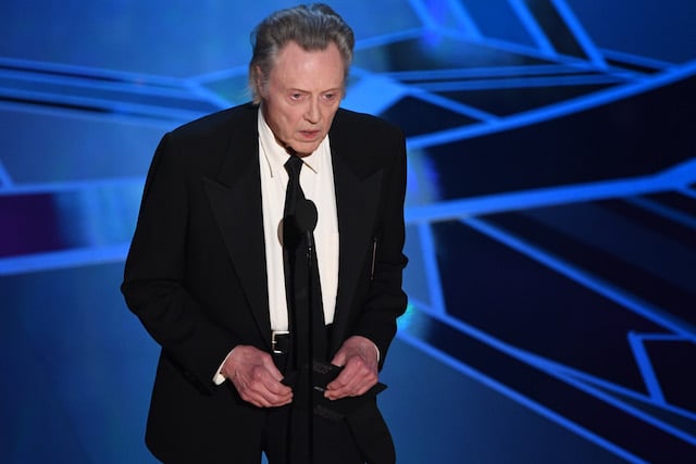 US actor Christopher Walken presents the Oscar for Best Original Score during the 90th Annual Academy Awards show on March 4, 2018 in Hollywood, California. / AFP PHOTO / Mark Ralston (Photo credit should read MARK RALSTON/AFP/Getty Images)
