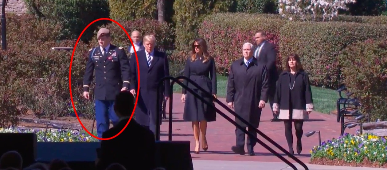 Trump Escorted By Billy Graham's War Her | The Daily Caller