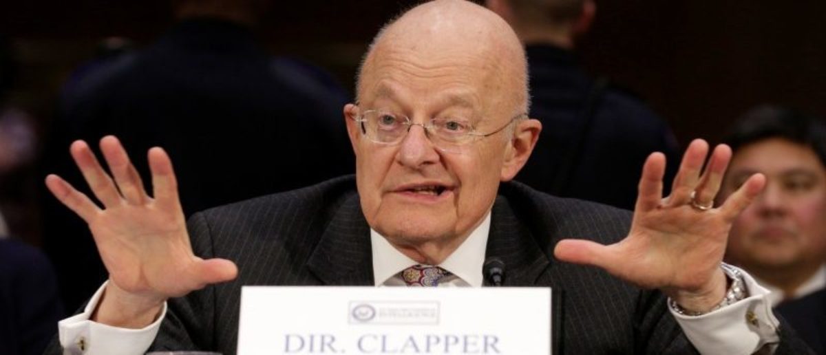 Director of National Intelligence (DNI) James Clapper testifies to the Senate Select Committee on Intelligence hearing on â€œRussiaâ€™s intelligence activities" on Capitol Hill in Washington, U.S. January 10, 2017. REUTERS/Joshua Roberts