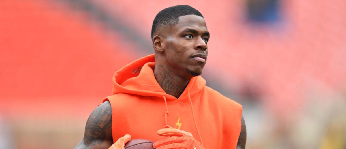 CLEVELAND, OH - DECEMBER 17: Josh Gordon #12 of the Cleveland Browns warms up before the game against the Baltimore Ravens at FirstEnergy Stadium on December 17, 2017 in Cleveland, Ohio. (Photo by Jason Miller/Getty Images)