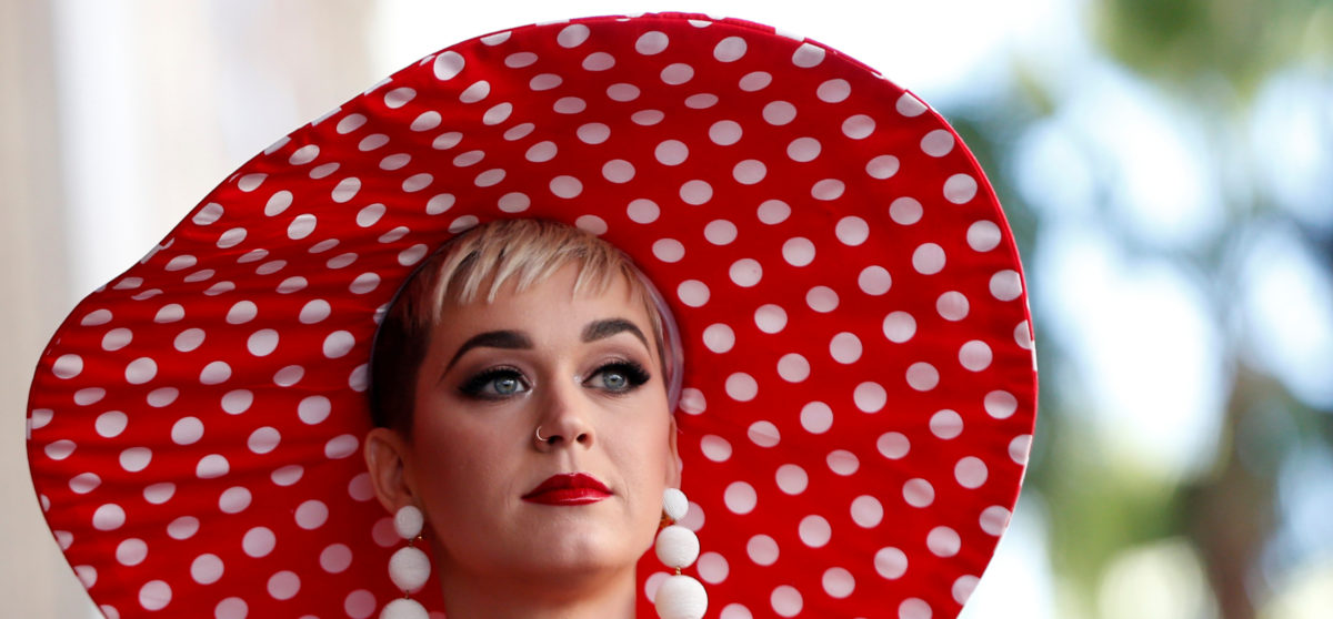 Singer Katy Perry attends the unveiling of the star for Minnie Mouse on the Hollywood Walk of Fame in Los Angeles, California, U.S., January 22, 2018. REUTERS/Mario Anzuoni 