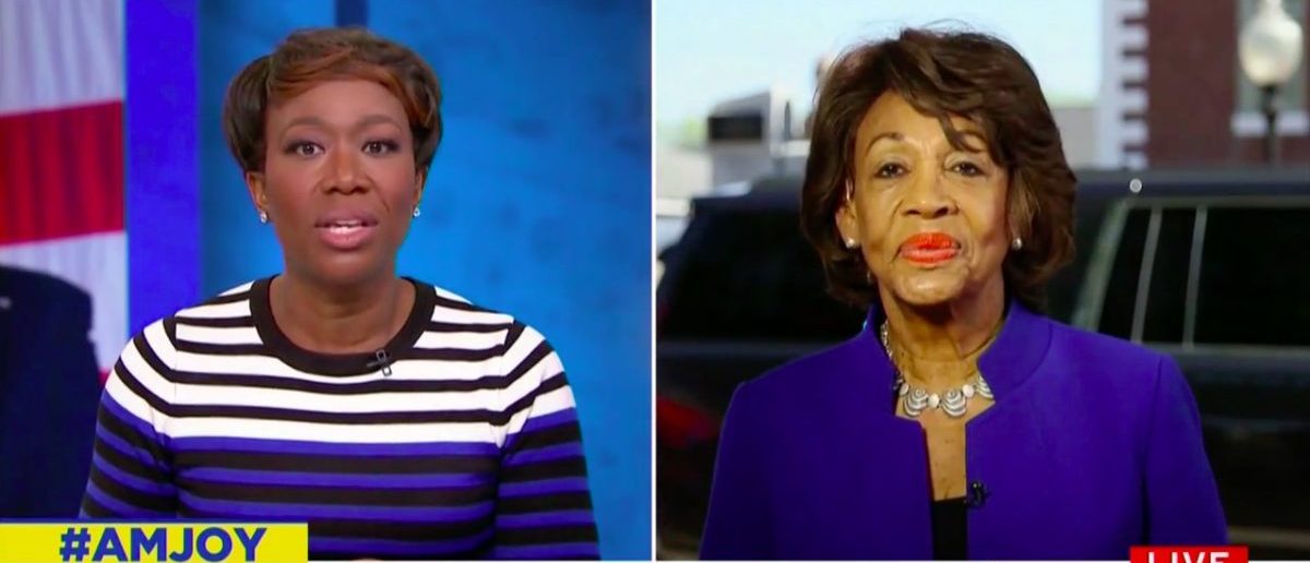 Screen Shot Rep. Maxine Waters (MSNBC: March 4, 2018)