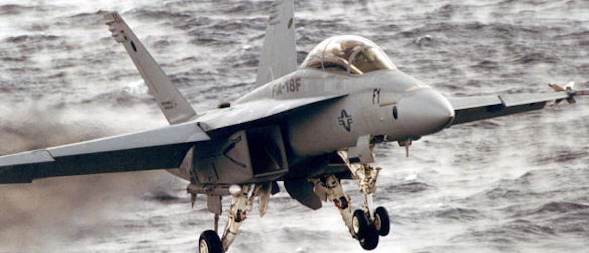 AT SEA - JANUARAY 18:  A F/A-18F 