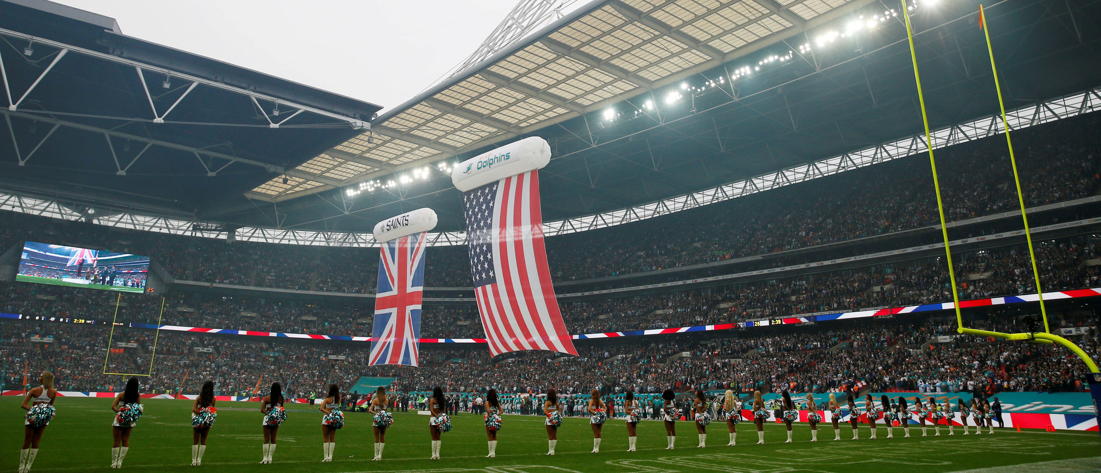 FILE PHOTO: General view before the game between the Miami Dolphins and the New Orleans Saints at Wembley Stadium in London, on October 1, 2017. (Photo: Action Images via Reuters/Paul Childs)