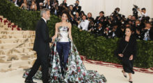 Actor George Clooney and his wife Amal Clooney arrive at the Metropolitan Museum of Art Costume Institute Gala (Met Gala) to celebrate the opening of ìHeavenly Bodies: Fashion and the Catholic Imaginationî in the Manhattan borough of New York, U.S., May 7, 2018. REUTERS/Carlo Allegri