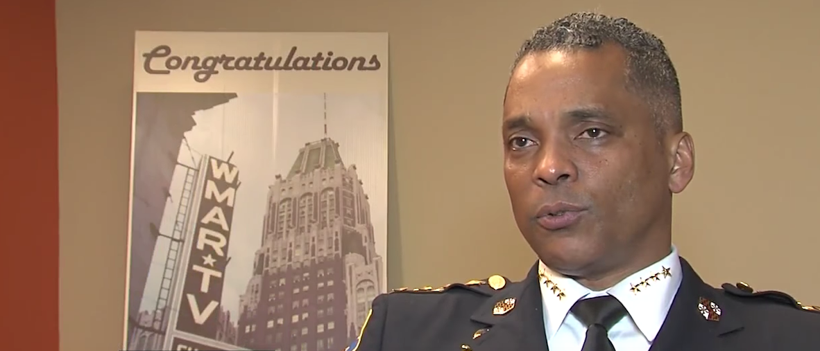Screen Shot:Baltimore Police Commissioner Darryl De Sousa:Youtube