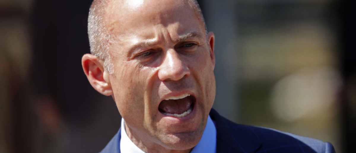 Michael Avenatti, lawyer for adult-film actress Stephanie Clifford, also known as Stormy Daniels, speaks to the media outside the U.S. District Court for the Central District of California after a hearing regarding Clifford's case against Donald J. Trump in Los Angeles, California, April 20, 2018. REUTERS/Mike Blake | Avenatti Freaks Out On Another Reporter