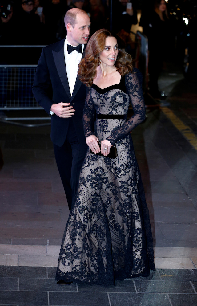 Kate Middleton Stuns In Jaw Dropping Black Sheer Lace Gown In London