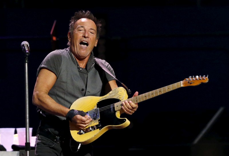 FILE PHOTO - Bruce Springsteen performs during The River Tour at the LA Memorial Sports Arena in Los Angeles, California, U.S. on March 17, 2016. REUTERS/Mario Anzuoni