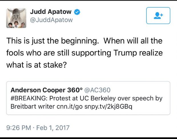 Judd Apatow tweet