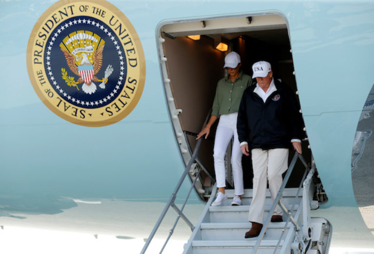 PHOTOS Melania Arrives In Florida And Looks Ready To Get Down To Work