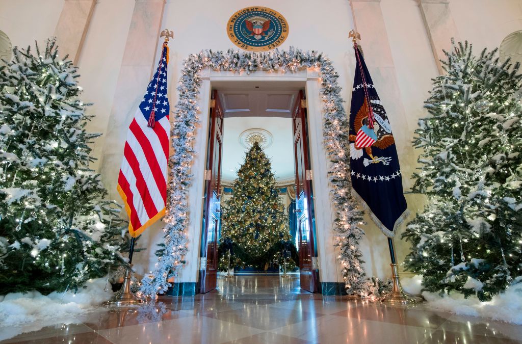 Melania Trump Gives A Glimpse Of The Christmas Decorations At The White