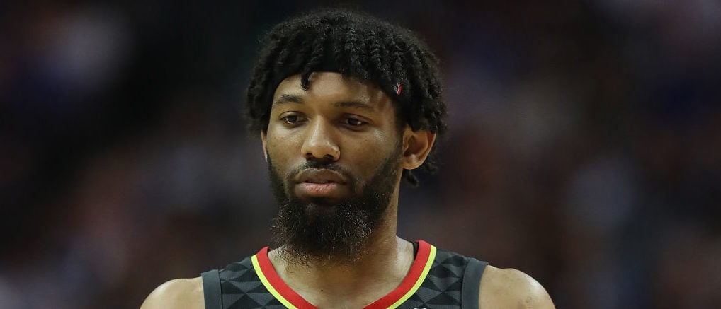 DALLAS, TX - OCTOBER 18:  DeAndre' Bembry #95 of the Atlanta Hawks at American Airlines Center on October 18, 2017 in Dallas, Texas.  NOTE TO USER: User expressly acknowledges and agrees that, by downloading and or using this photograph, User is consenting to the terms and conditions of the Getty Images License Agreement.  (Photo by Ronald Martinez/Getty Images)
