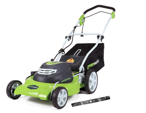 Normally $225, this Greenworks Lawn Mower is on sale for 32 percent off (Photo via Amazon)