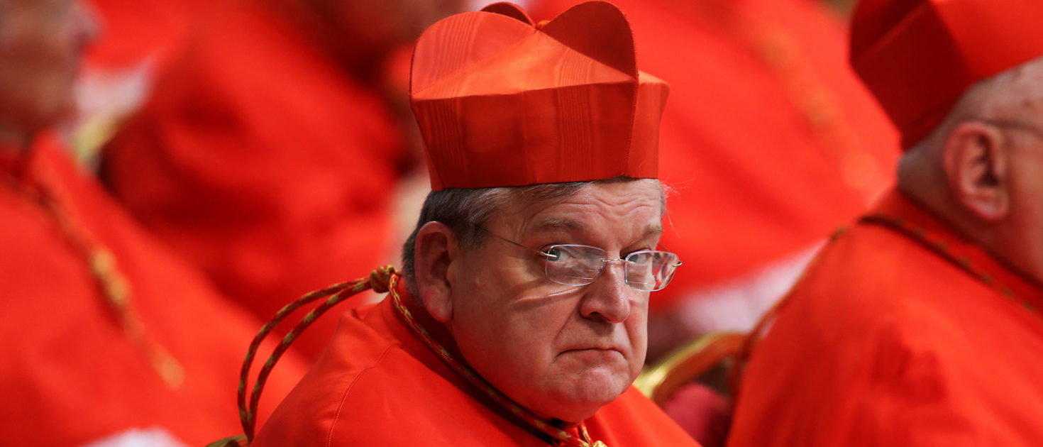 Cardinal Raymond Leo Burke attends a consistory as Pope Francis elevates five Roman Catholic prelates to the rank of cardinal, at Saint Peter's Basilica at the Vatican, June 28, 2017. REUTERS/Alessandro Bianchi