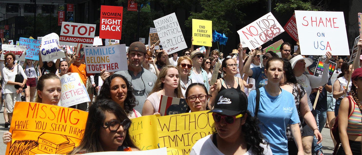 Protesters Hit The Streets Of Chicago In Mass Demonstration Against ...