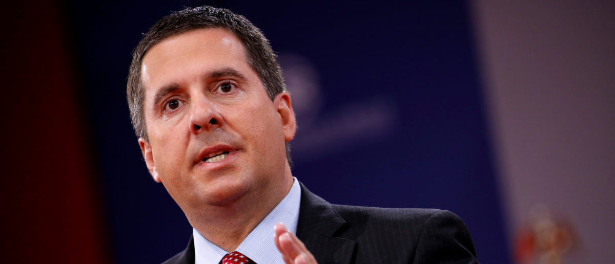 House Intelligence Committee Chairman Devin Nunes (R-CA) speaks at the Conservative Political Action Conference (CPAC) at National Harbor, Maryland