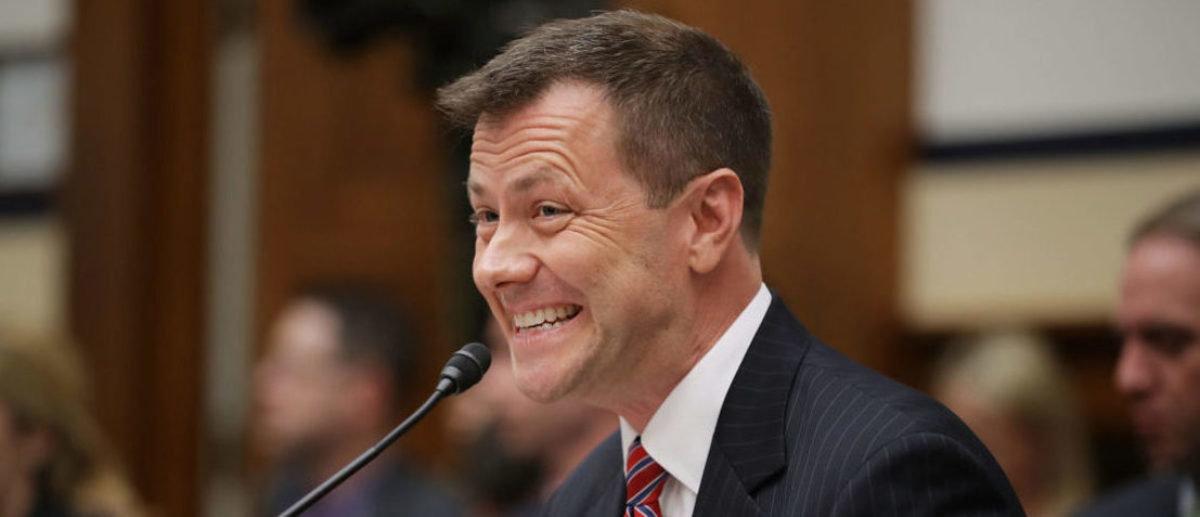 Deputy Assistant FBI Director Peter Strzok testifies before a joint committee hearing of the House Judiciary and Oversight and Government Reform committees in the Rayburn House Office Building on Capitol Hill July 12, 2018 in Washington, D.C. (Photo by Chip Somodevilla/Getty Images)