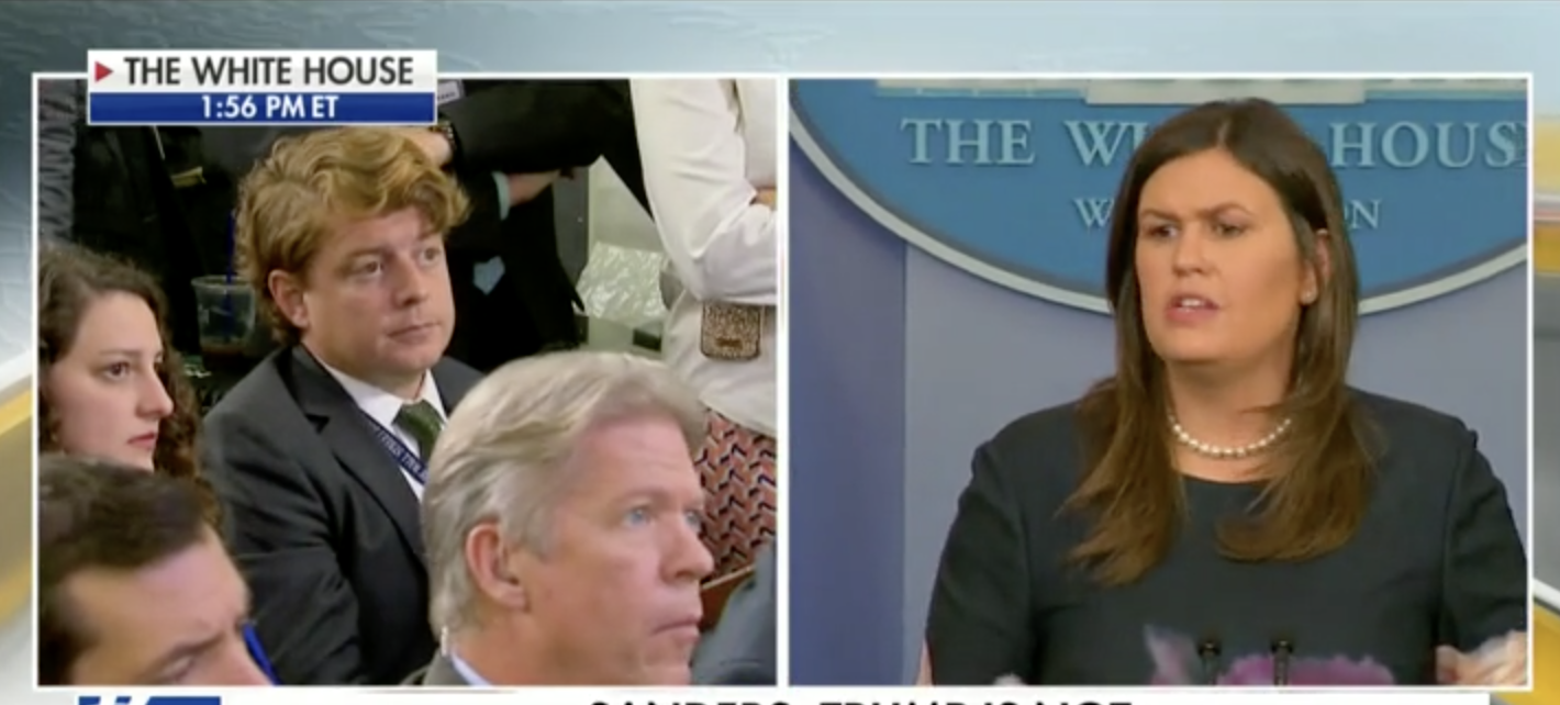 Reporter Asks Sarah If Trump Looks ‘Weak’ On Muller Probe — Sanders ...