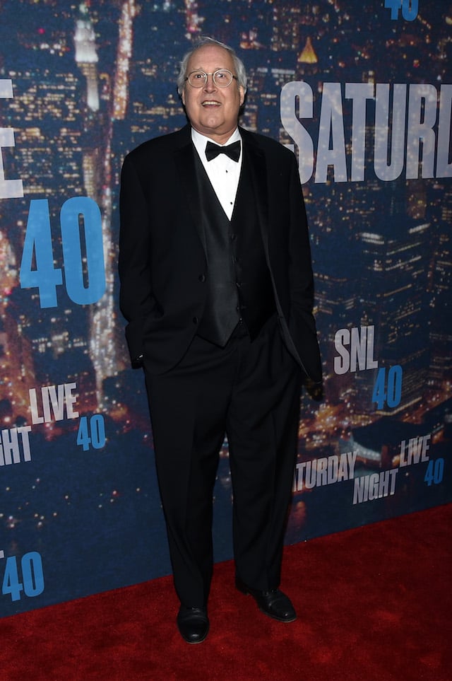 Comedian Chevy Chase attends SNL 40th Anniversary Celebration at Rockefeller Plaza on February 15, 2015 in New York City. (Photo by Larry Busacca/Getty Images)