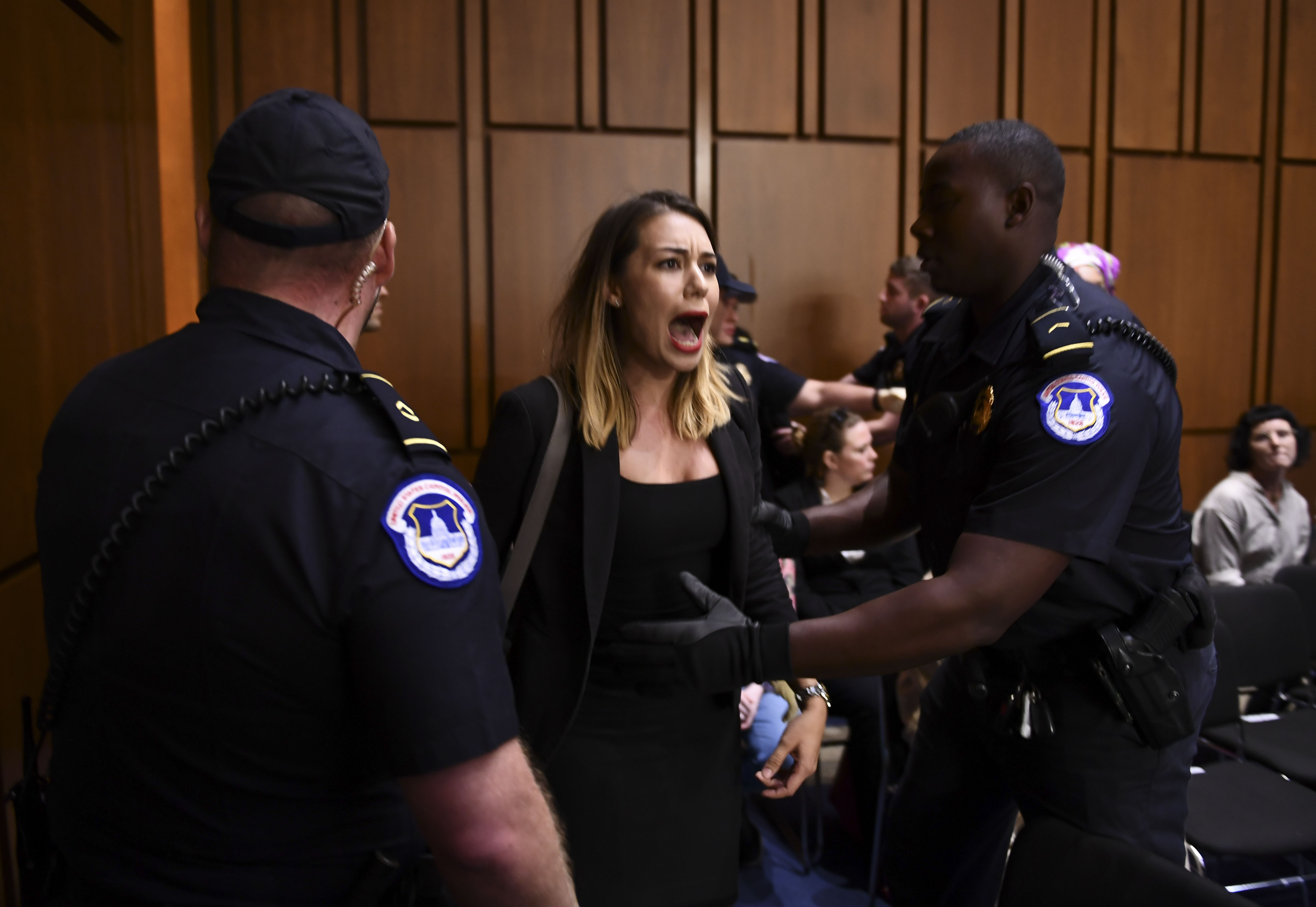 Photos Of Sad Kavanaugh Protesters Getting Arrested.