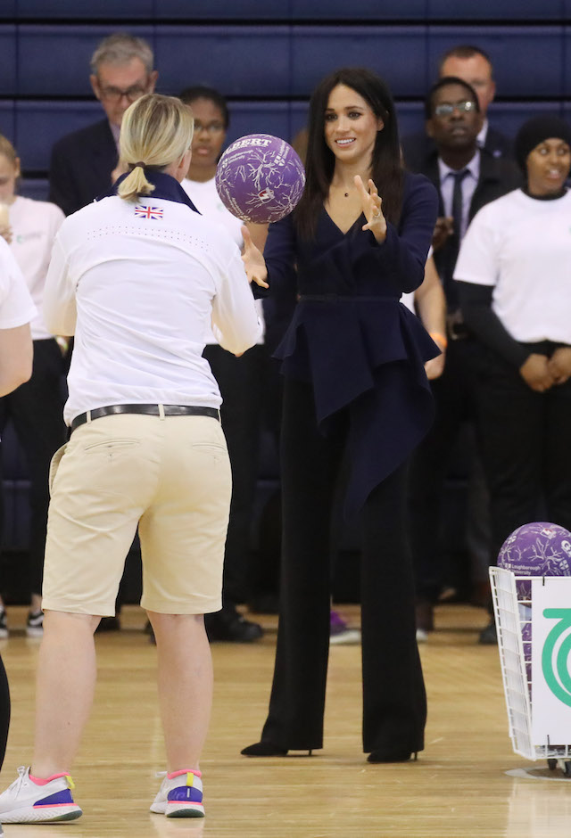 Meghan, Duchess of Sussex attends the Coach Core Awards held at Loughborough University on September 24, 2018 in Loughborough, England. (Photo by Chris Jackson/Getty Images)