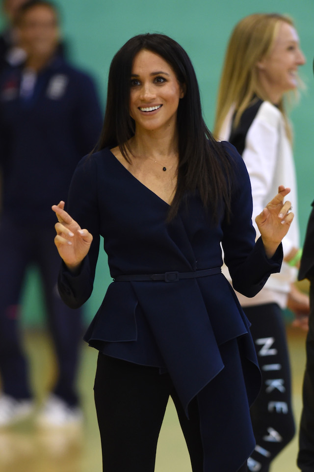 Meghan, Duchess of Sussex attends the Coach Core Awards held at Loughborough University on September 24, 2018 in Loughborough, England. (Photo by Eddie Mulholland - WPA Pool/Getty Images)