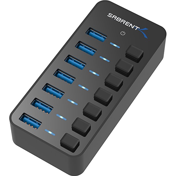 Normally $75, this 7-port hub is 73 percent off today (Photo via Amazon)