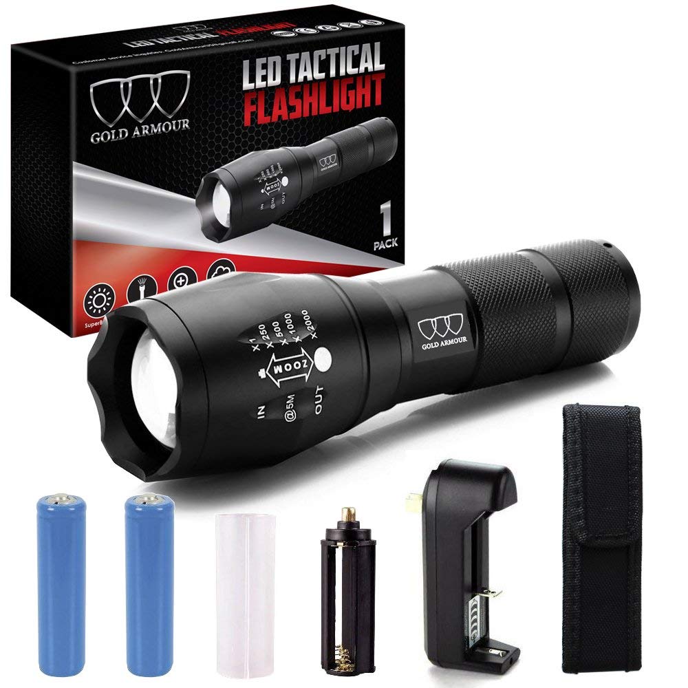 Normally $50, this tactical flashlight is 78 percent off (Photo via Amazon)