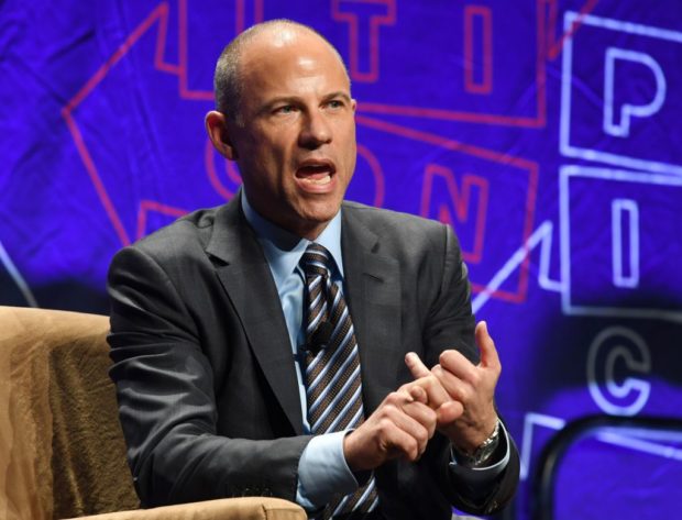 Attorney Michael Avenatti speaks at the 'How to Beat Trump' panel at the 2018 Politicon in Los Angeles, California on October 20, 2018. (MARK RALSTON/AFP/Getty Images)