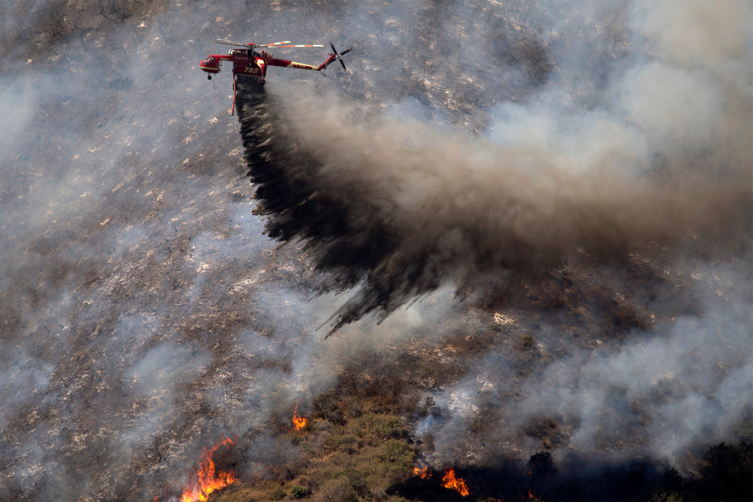 Blue Cut Fire Rages Through 30,000 Acres In Southern California