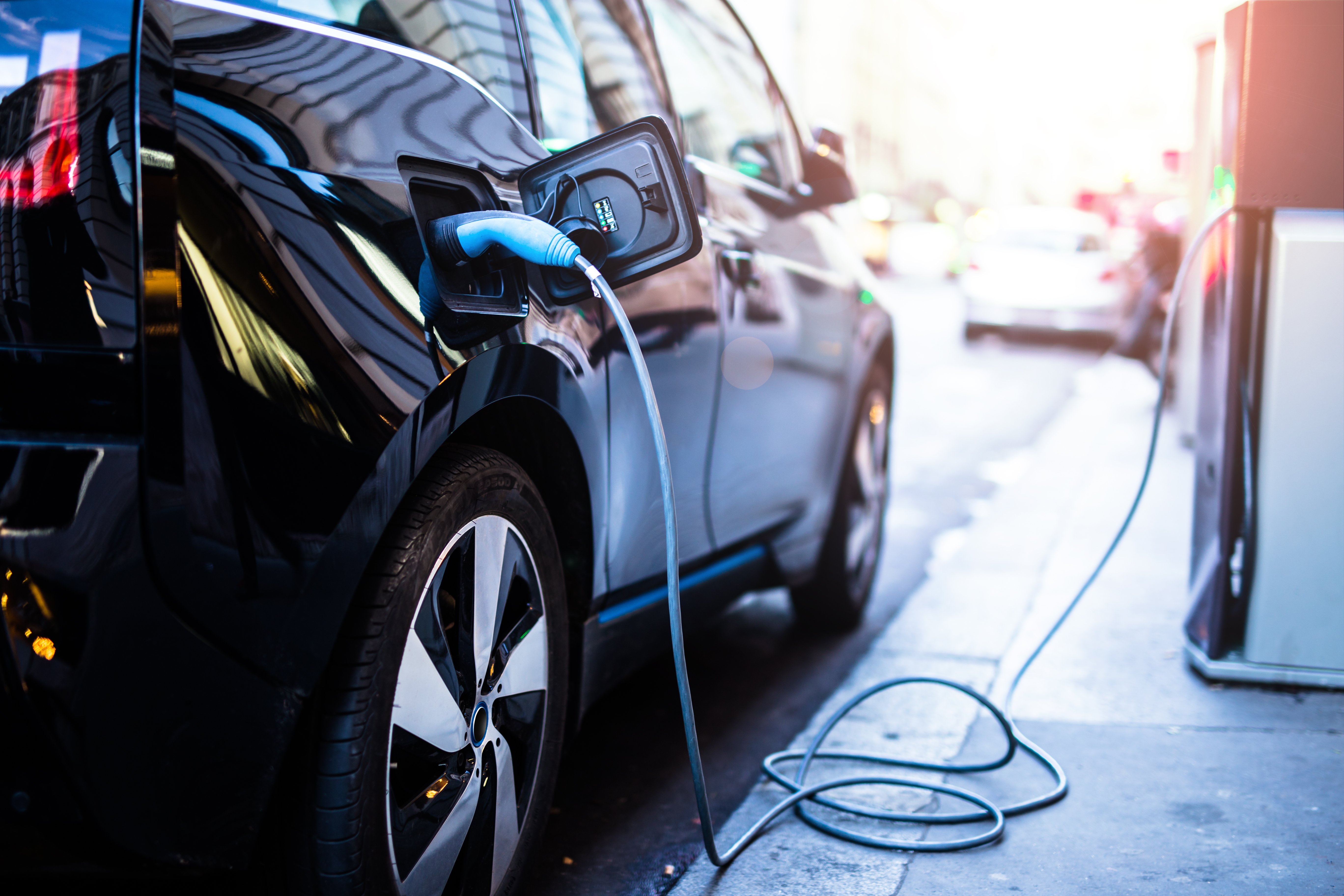 Electric Car Charging. Shutterstock