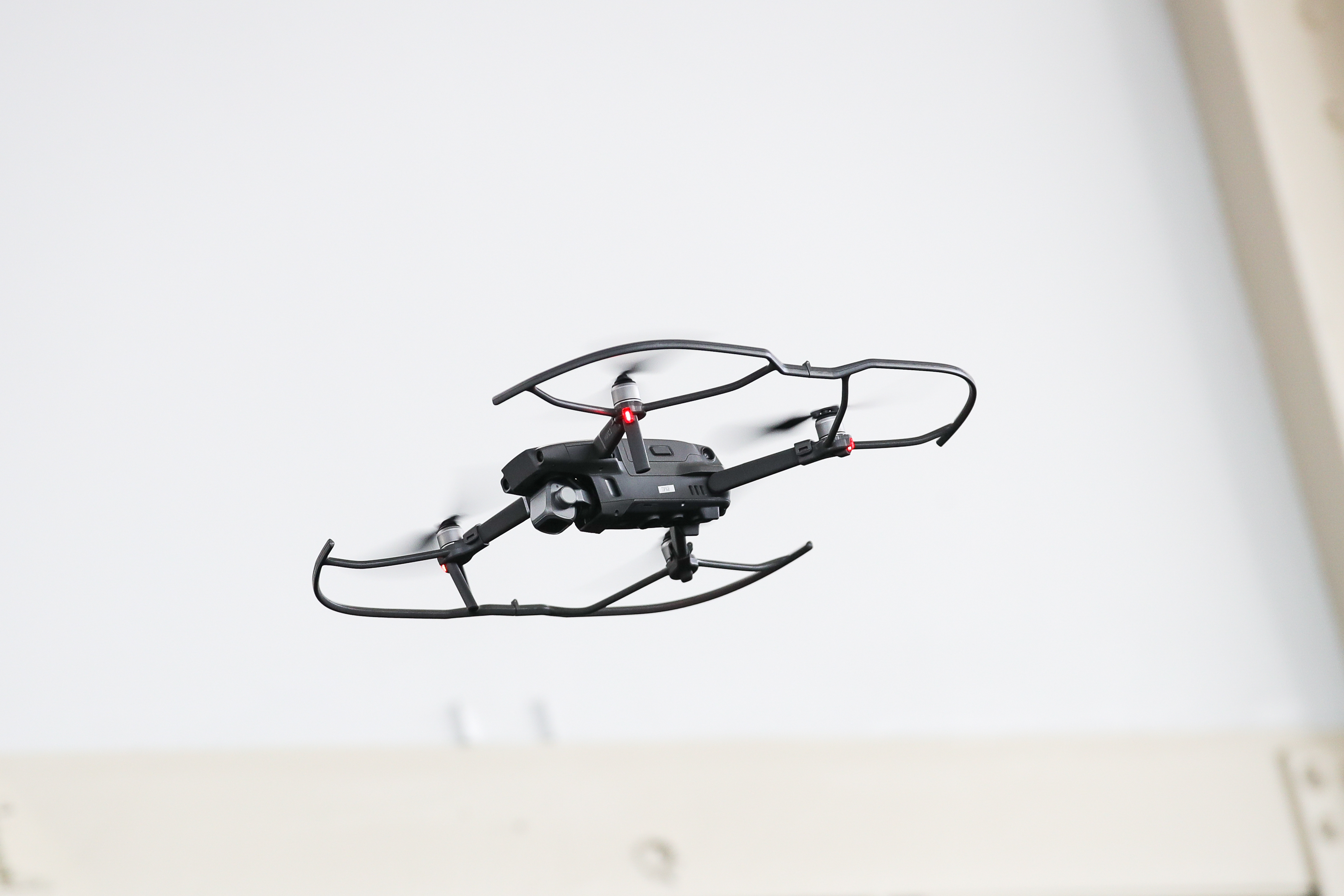 A new DJI Mavic Pro 2 drone flies during a product launch event at the Brooklyn Navy Yard, August 23, 2018 in New York City. Drew Angerer/Getty Images