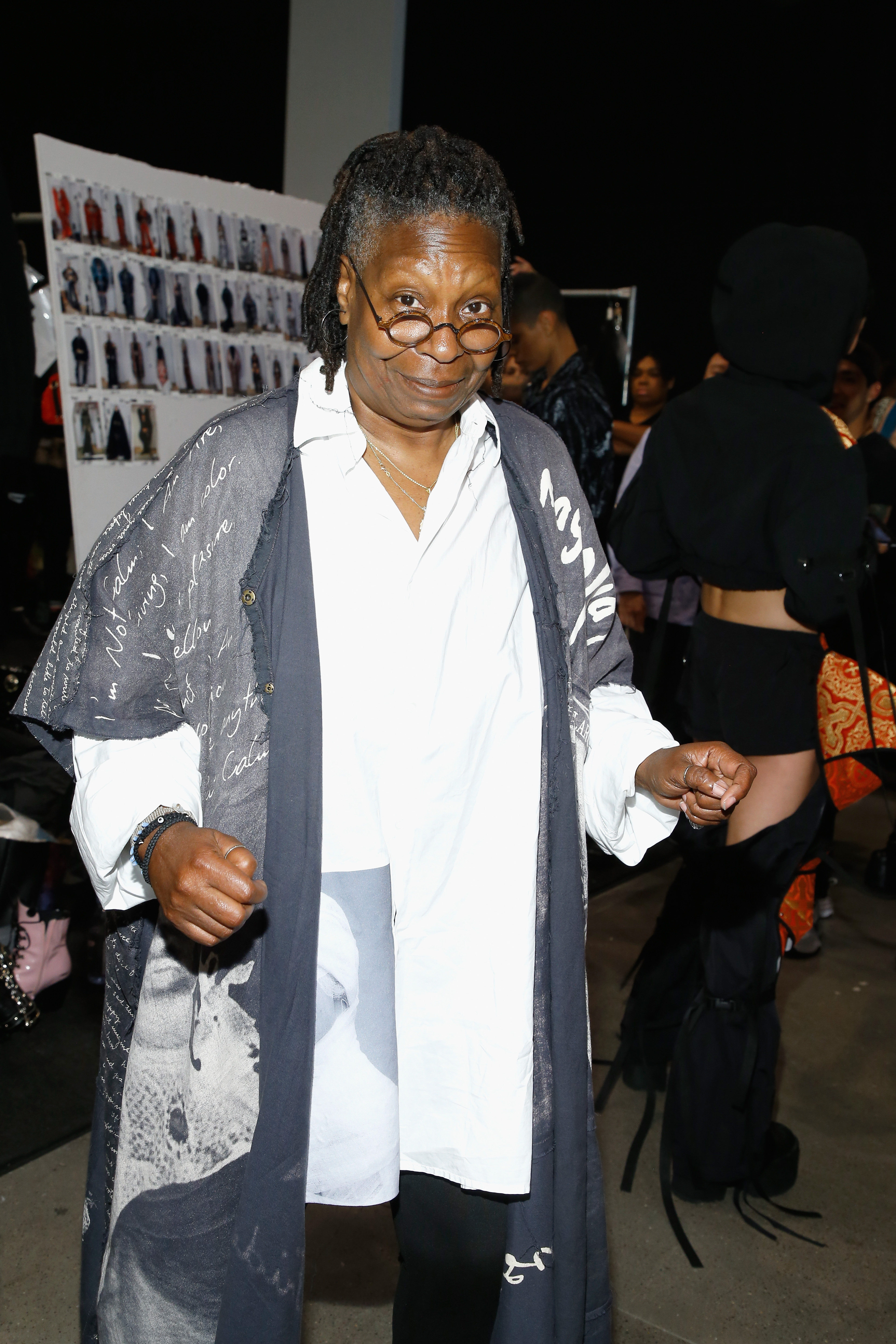 NEW YORK, NY - SEPTEMBER 11: Whoopi Goldberg attends the Hogan McLaughlin front Row during New York Fashion Week: The Shows at Gallery II at Spring Studios on September 11, 2018 in New York City. (Photo by John Lamparski/Getty Images for NYFW: The Shows)