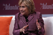 Former U.S. Secretary of State Hillary Clinton participates in a discussion during the 2018 Atlantic Festival October 2, 2018 in Washington, DC. Photo by Alex Wong/Getty Images