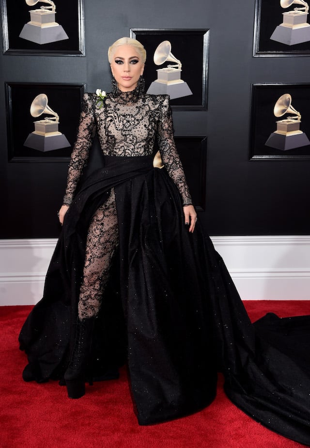 Recording artist Lady Gaga attends the 60th Annual GRAMMY Awards at Madison Square Garden on January 28, 2018 in New York City. (Photo by Jamie McCarthy/Getty Images)