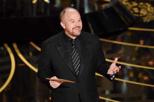 Actor Louis C.K. speaks onstage during the 88th Annual Academy Awards at the Dolby Theatre on February 28, 2016 in Hollywood, California. (Photo by Kevin Winter/Getty Images)