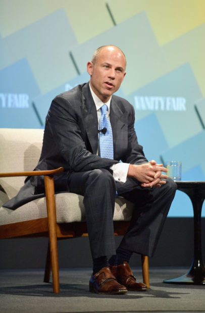 BEVERLY HILLS, CA - OCTOBER 10: Co-founder of Eagan Avenatti, LLP, Michael Avenatti speaks onstage at Day 2 of the Vanity Fair New Establishment Summit 2018 at The Wallis Annenberg Center for the Performing Arts on October 10, 2018 in Beverly Hills, California. (Matt Winkelmeyer/Getty Images)