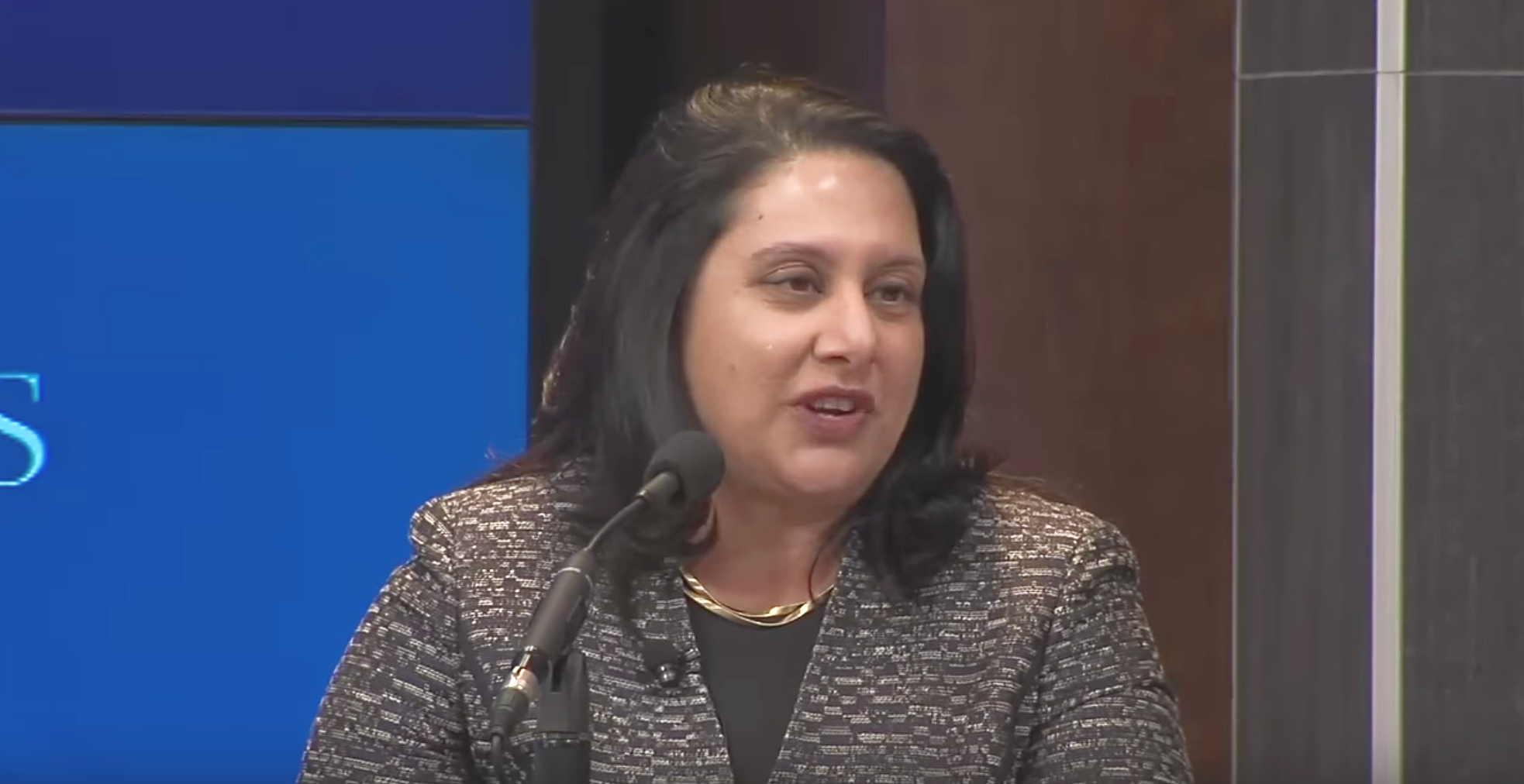 OIRA administrator Neomi Rao speaks at the Brookings Institution in January 2018. (YouTube screenshot/Brookings Institution) 