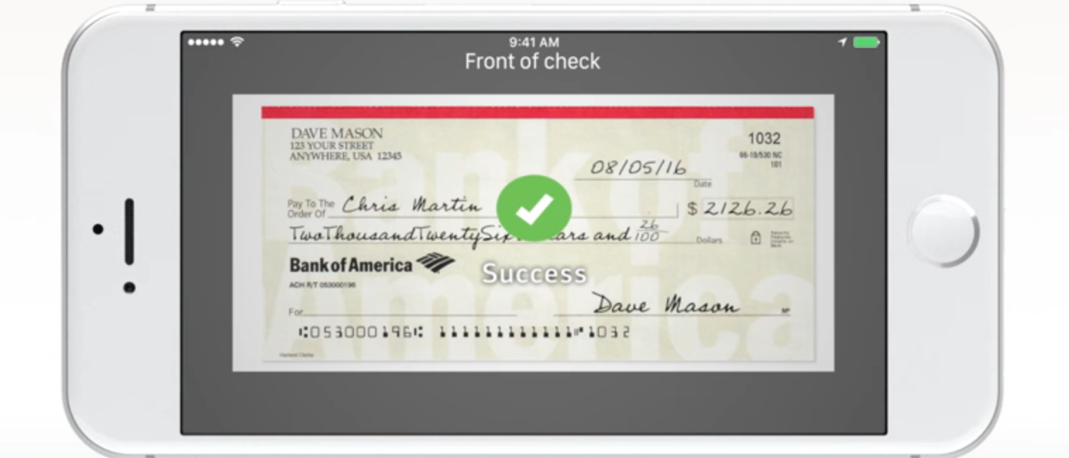 Deposit app. Deposit check Bank of America. Bank app check. The Daily Caller.