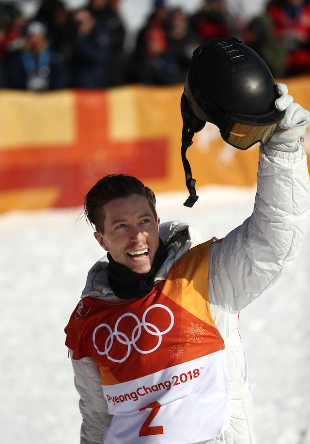 Shaun White of the United States reacts after his run during the Snowboard Men's Halfpipe Qualification on day four of the PyeongChang 2018 Winter Olympic Games at Phoenix Snow Park on February 13, 2018 in Pyeongchang-gun, South Korea. (Photo by Ryan Pierse/Getty Images)