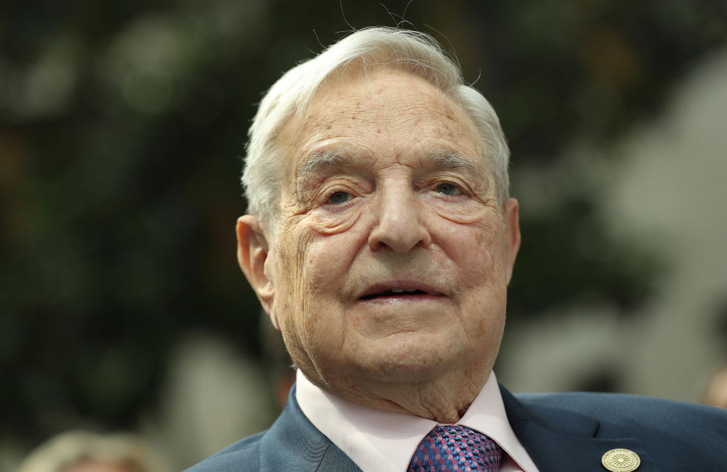BERLIN, GERMANY - JUNE 08: Financier and philanthropist George Soros attends the official opening of the European Roma Institute for Arts and Culture (ERIAC) at the German Foreign Ministry on June 8, 2017 in Berlin, Germany. (Sean Gallup/Getty Images)