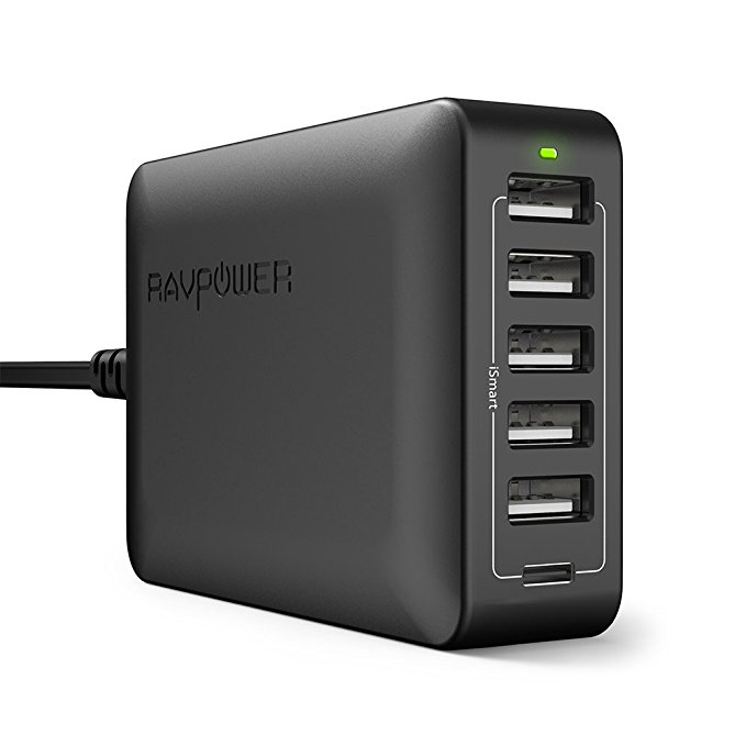 Normally $30, this 6-port wall charger is 30 percent off today (Photo via Amazon)