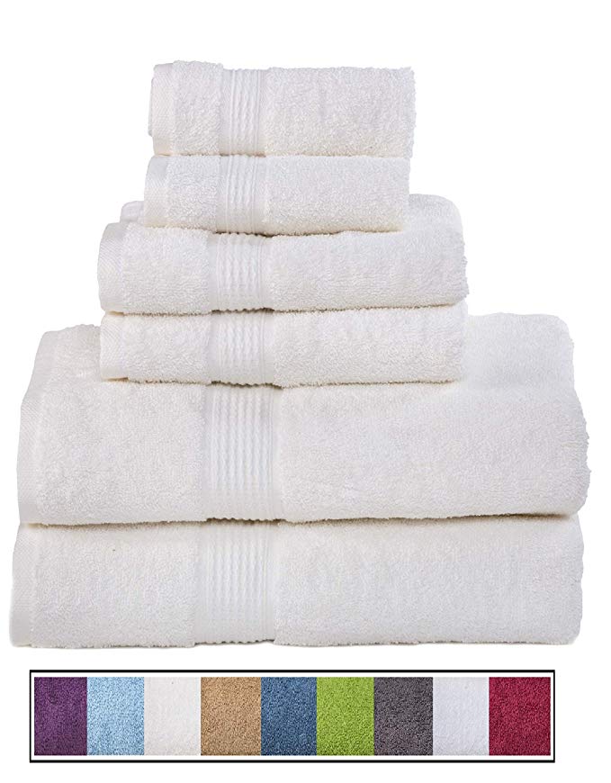 Normally $33, this 6-piece towel set is 30 percent off today (Photo via Amazon)