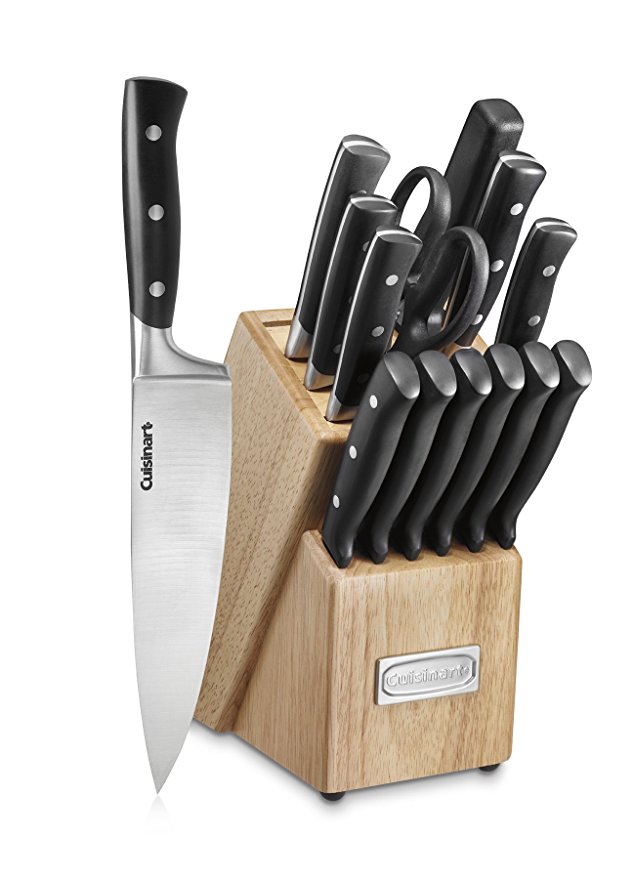 Normally $160, this 15-piece knife set is 58 percent off (Photo via Amazon)